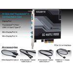 Adaptor GIGABYTE Maple Ridge Dual Thunderbolt 4 Add-in card fotografia produsului View 3 S