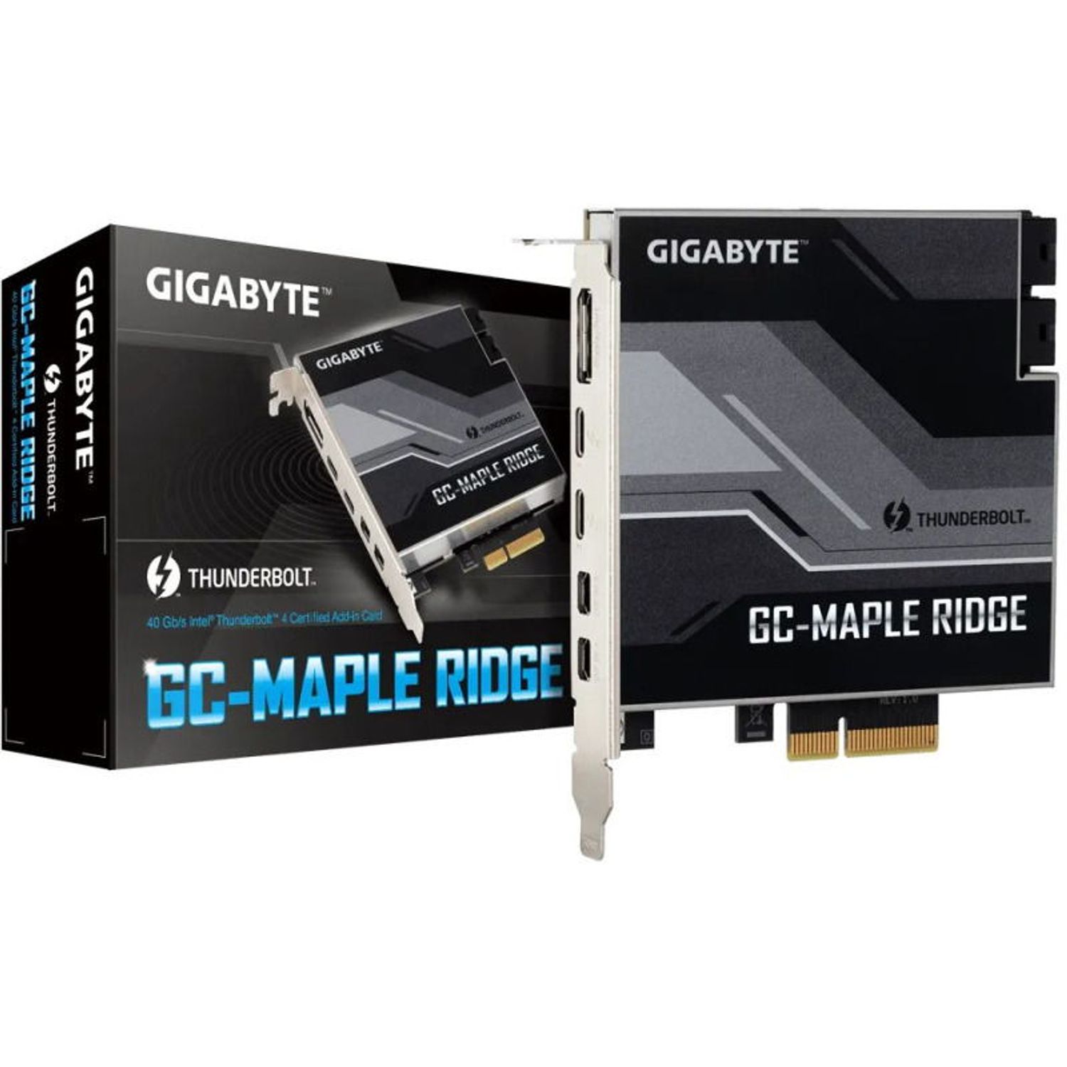 Adaptor GIGABYTE Maple Ridge Dual Thunderbolt 4 Add-in card fotografia produsului View 4 L