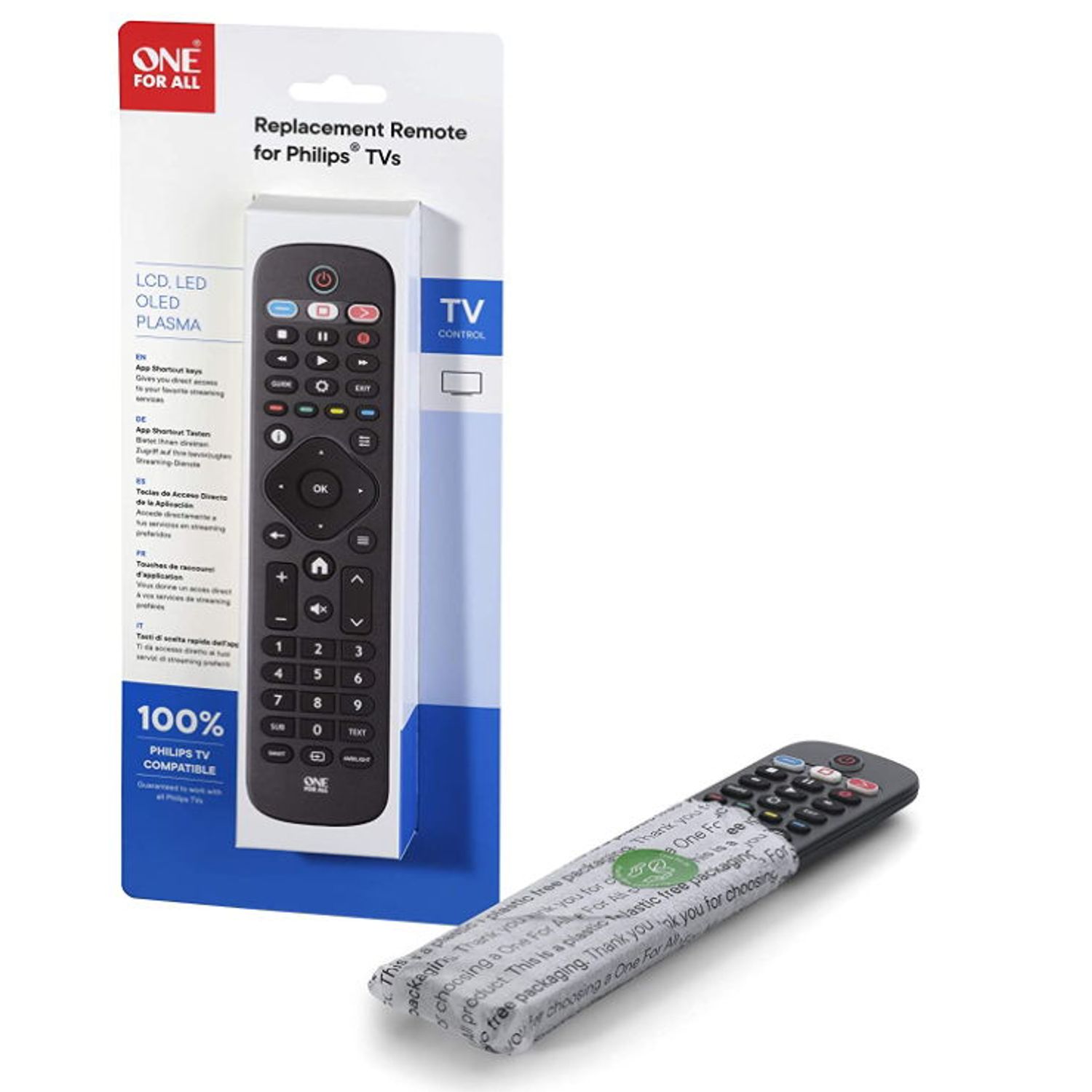 Telecomanda One for all URC4913, pentru Philips (Negru) fotografia produsului View 3 L
