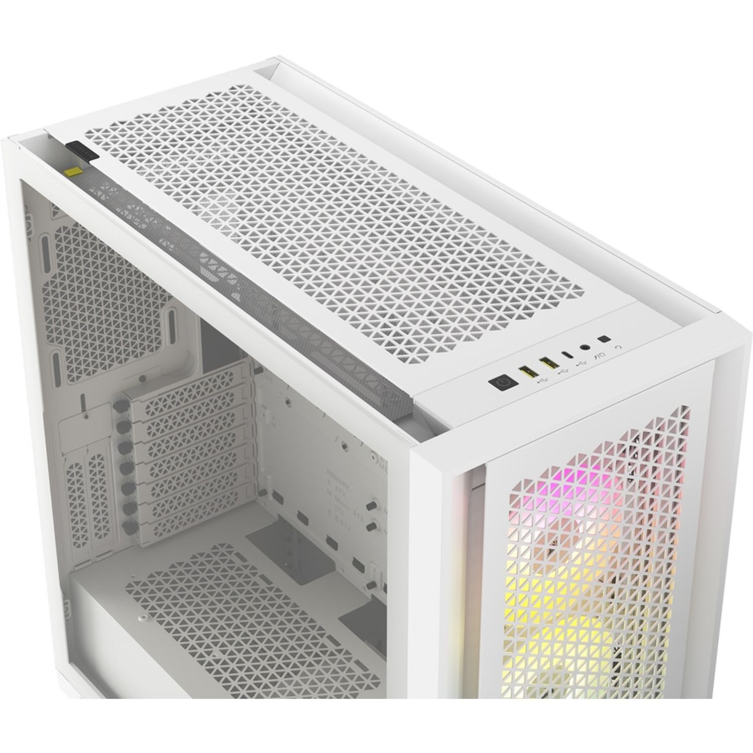Carcasa 5000D RGB Airflow Tempered Glass (Alb) fotografia produsului View 10 L