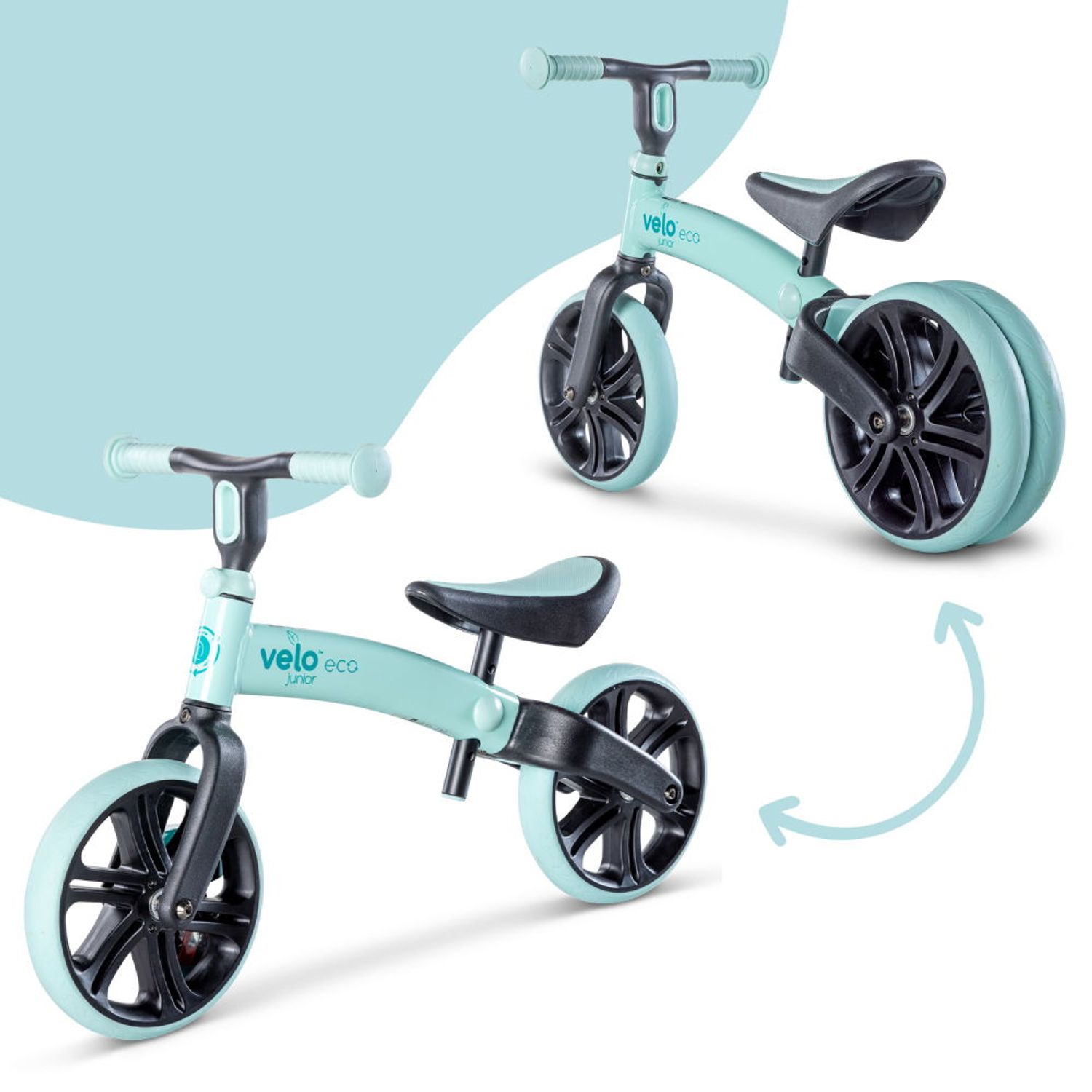 Bicicleta echilibru Yvolution Y Velo Junior Eco Green fotografia produsului View 5 L