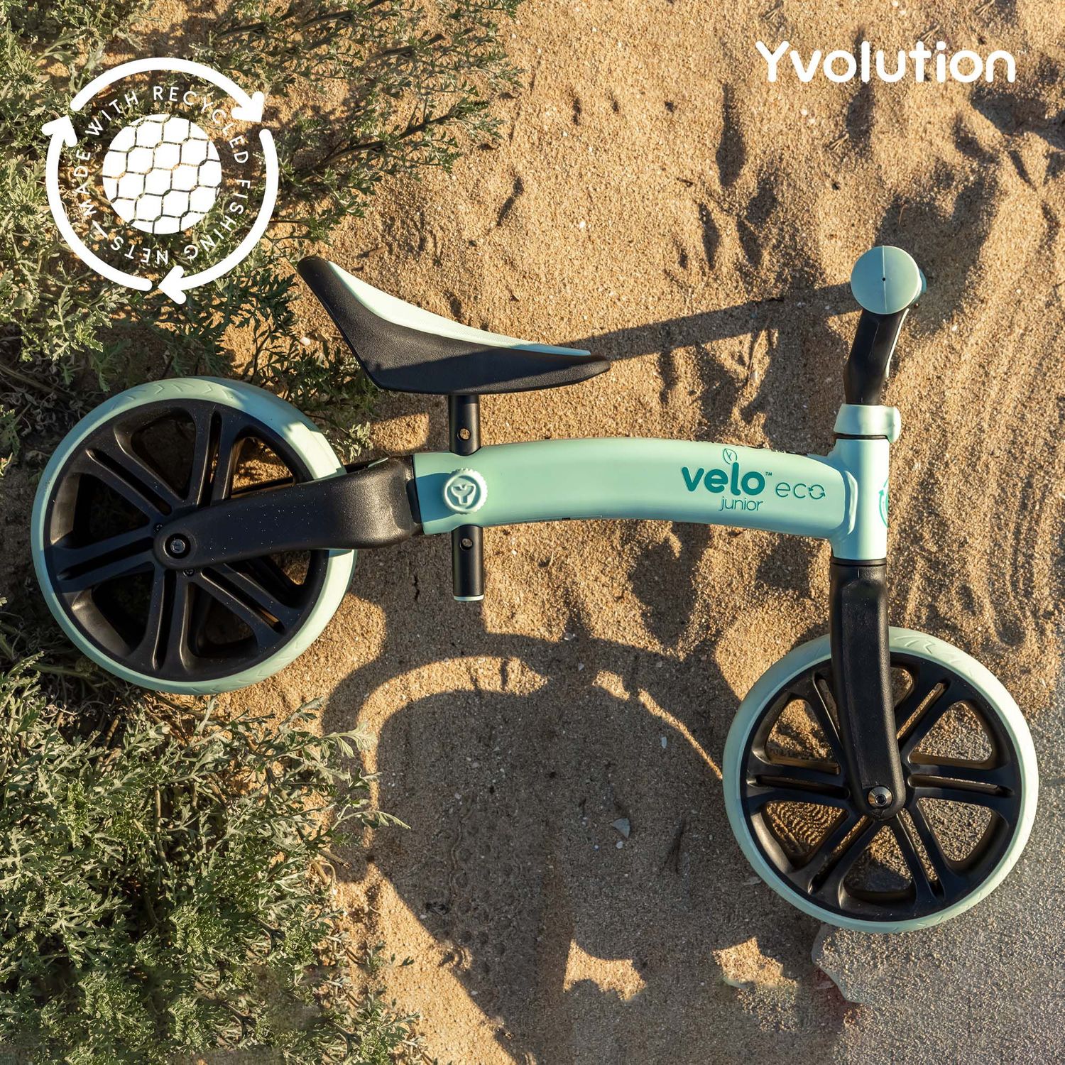 Bicicleta echilibru Yvolution Y Velo Junior Eco Green fotografia produsului View 9 L