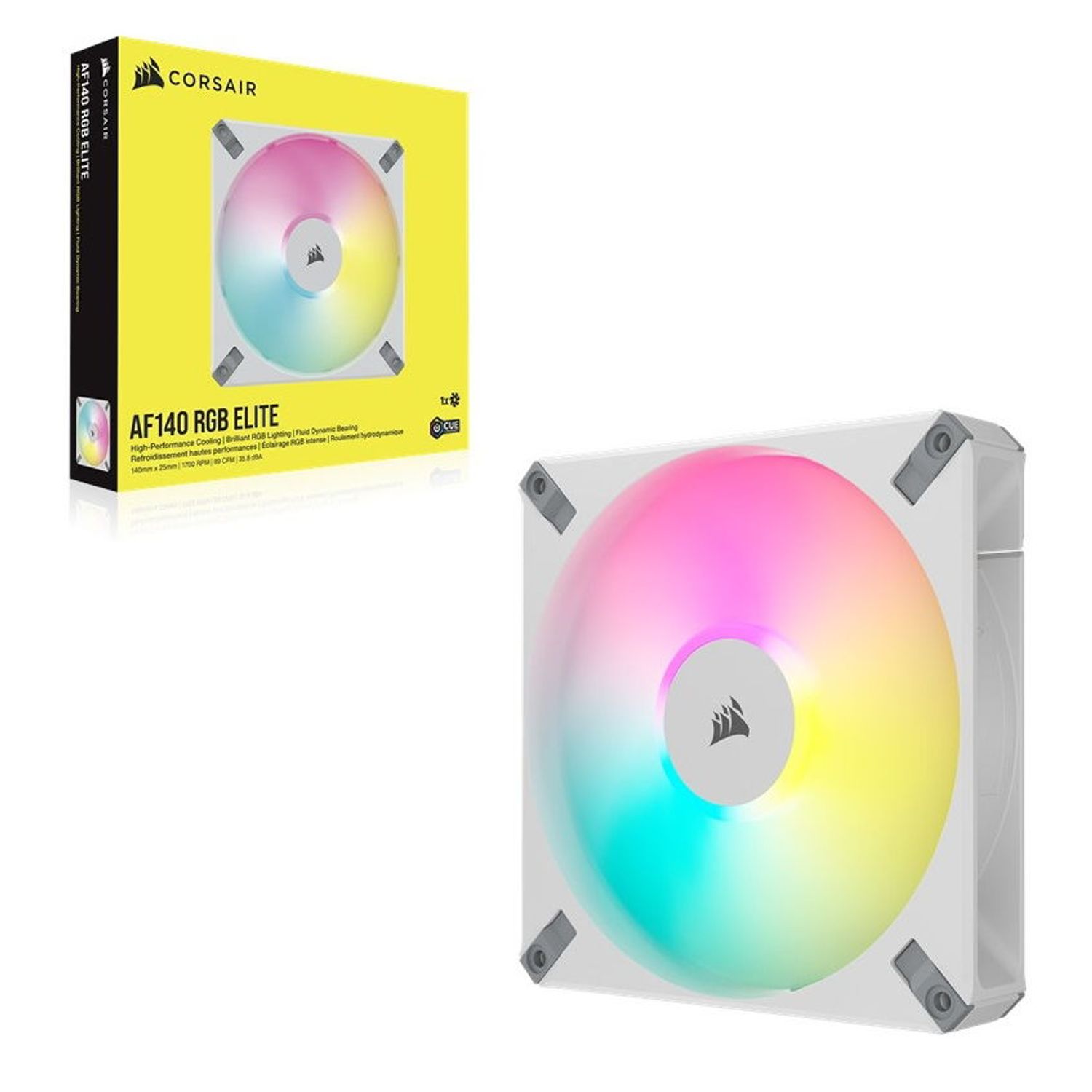 Ventilator Corsair AF140 Elite RGB, PWM, 140mm fotografia produsului View 5 L