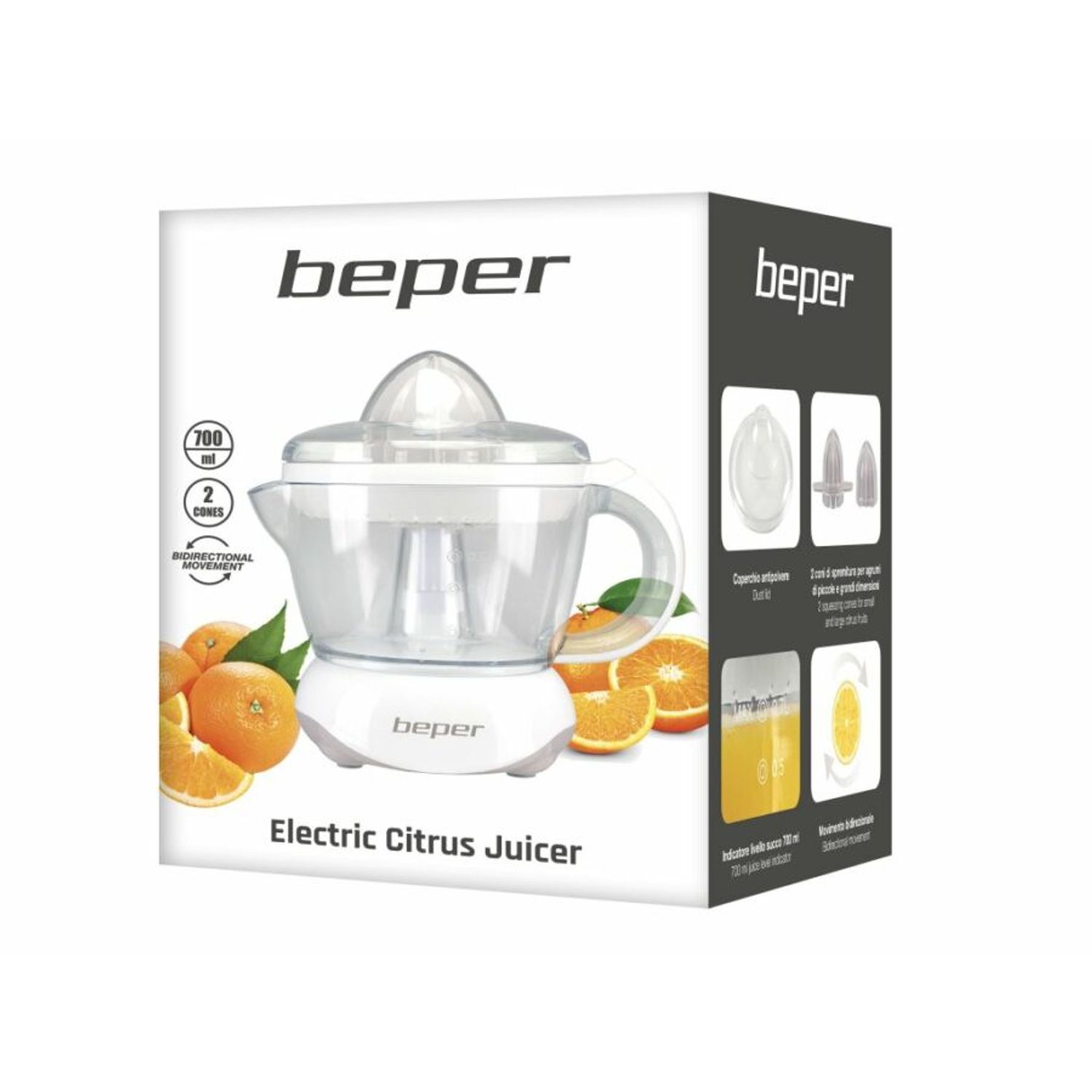 Beper BP.102 Storcator de citrice fotografia produsului View 3 L
