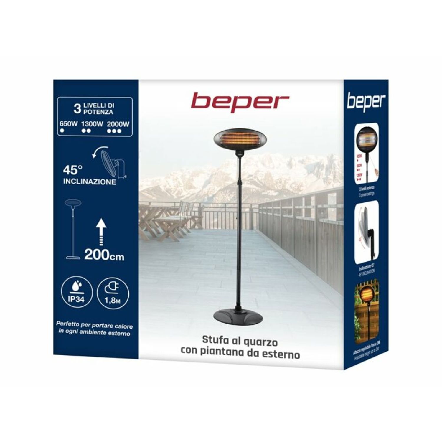 Beper P203PAN002 Incalzitor de terasa fotografia produsului View 2 L