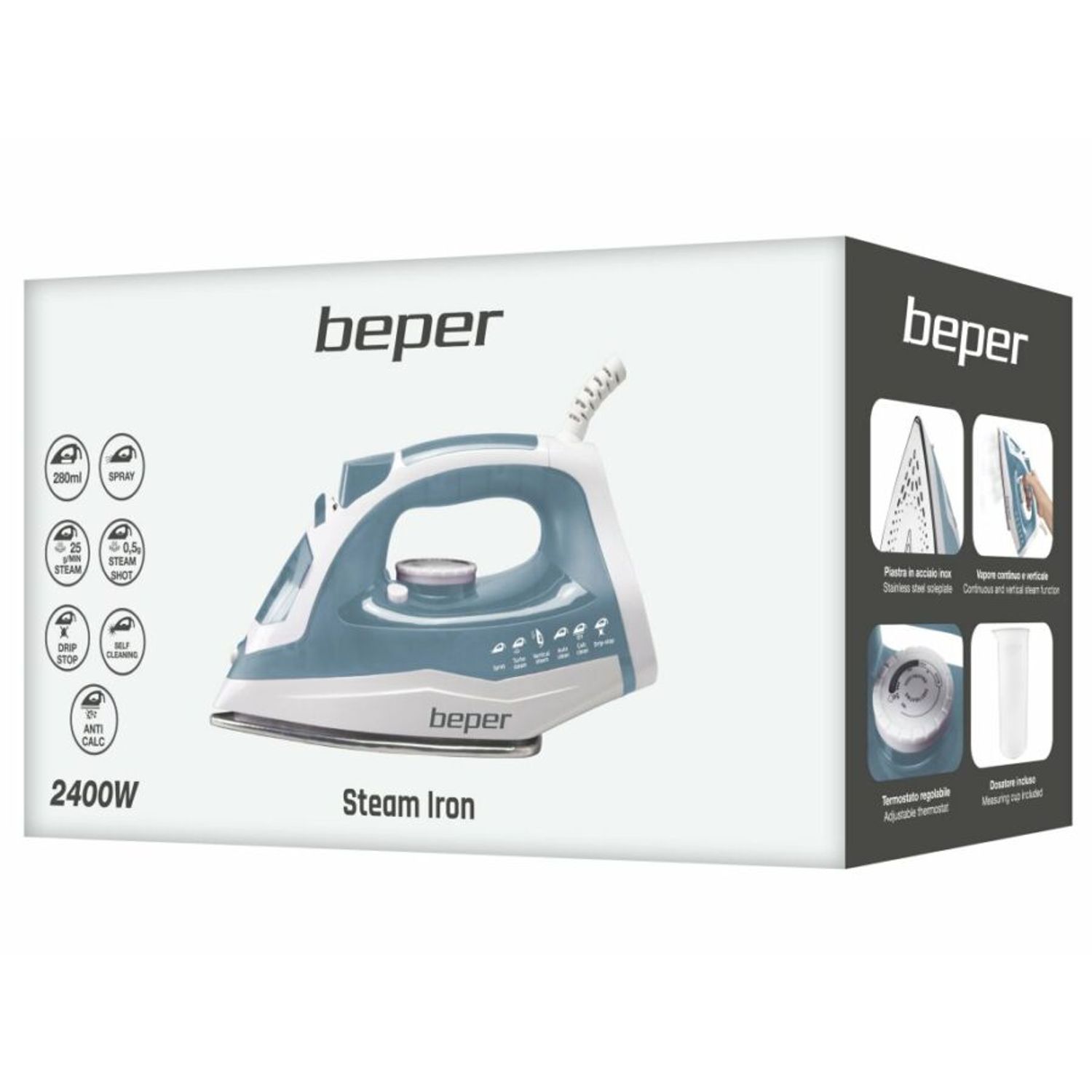 Beper P204FER002  Fier de calcat cu aburi fotografia produsului View 4 L