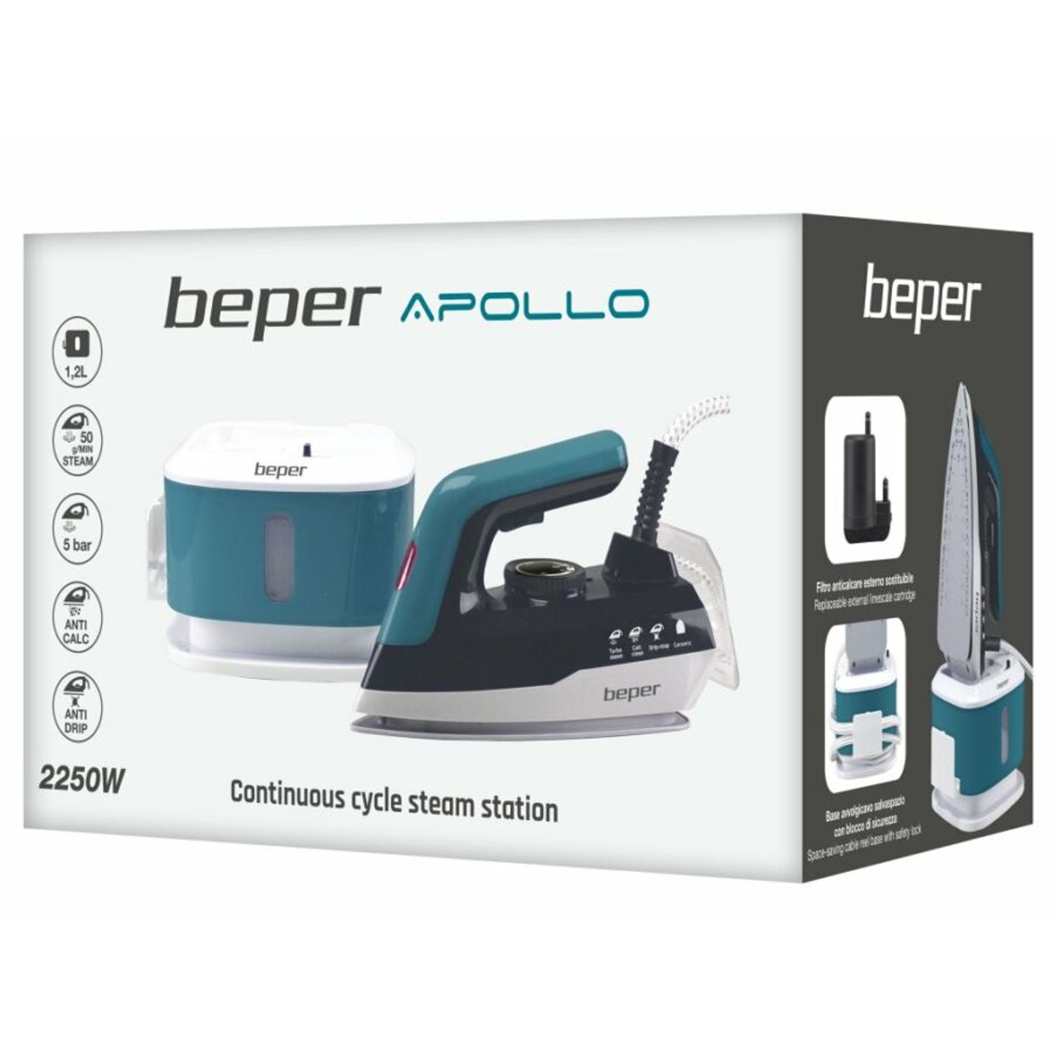 Beper P204CAL200 Statie de calcat cu abur continuu fotografia produsului View 3 L