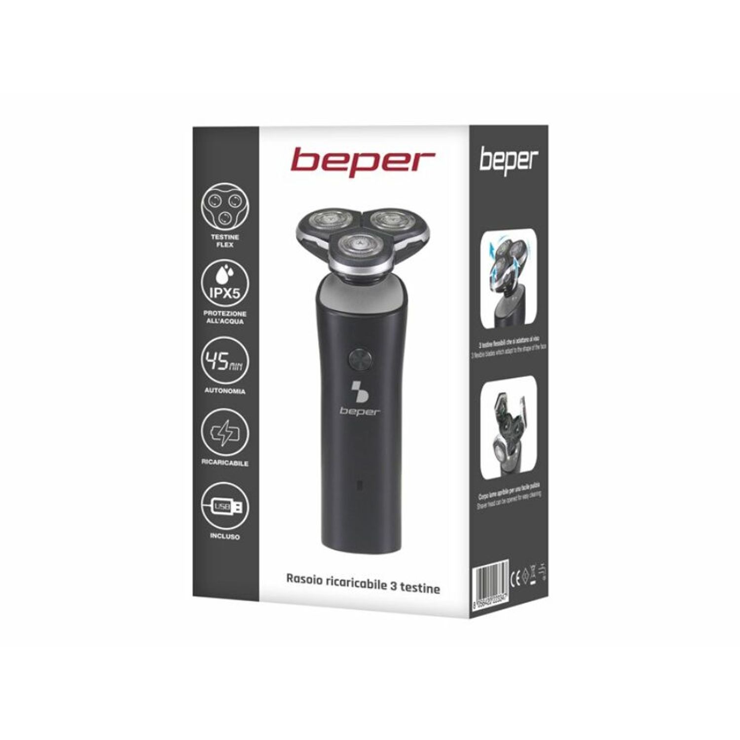 Beper P304BAR003 Aparat de barbierit reincarcabil fotografia produsului View 3 L