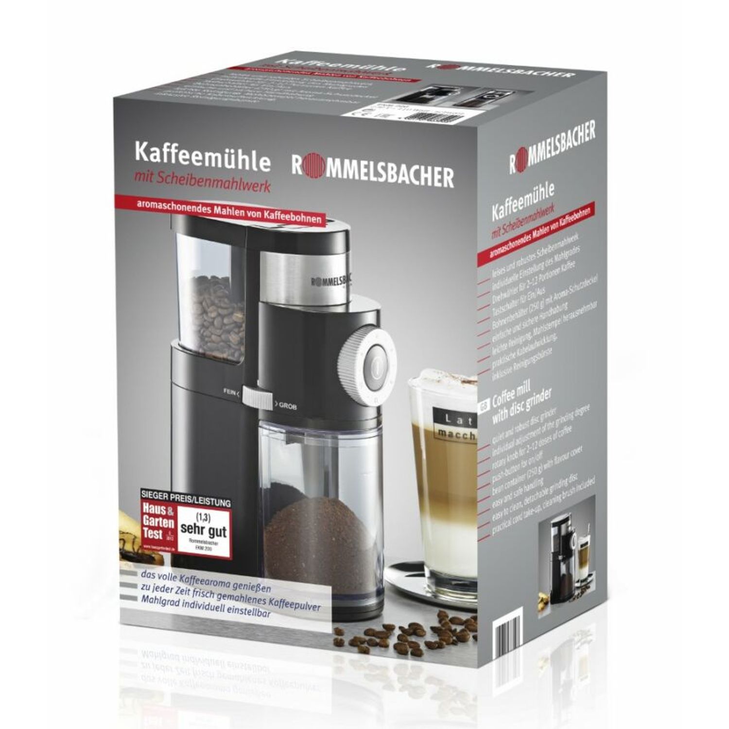 Rommelsbacher EKM200 Rasnita de cafea fotografia produsului View 2 L