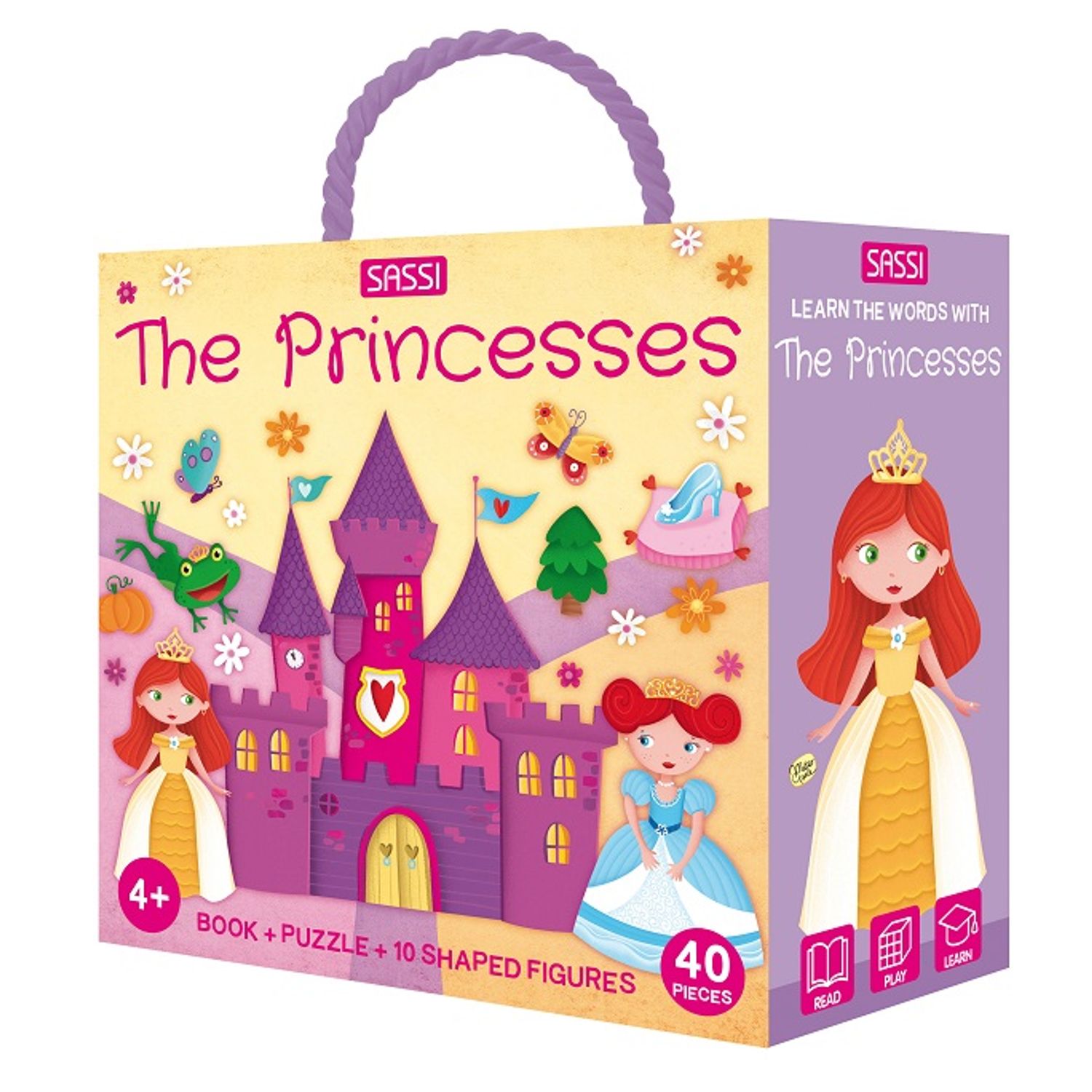 Puzzle  40 piese cu carte si figurine &ndash; Printese, Sassi fotografia produsului