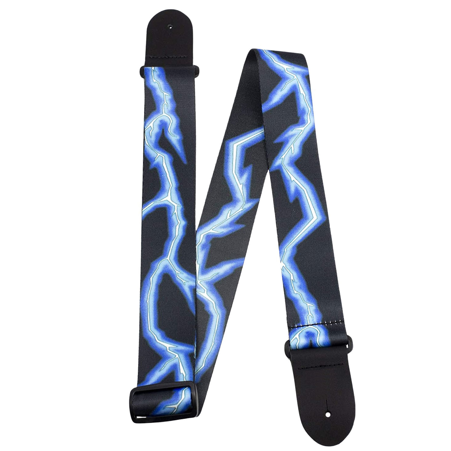 Curea pentru chitara IdeallStore&reg;, Thunder Sound, nylon, 155 cm, negru fotografia produsului