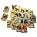 Set cartonase Pokemon IdeallStore&reg;, Gold GTX, editie de colectie, 55 bucati, aurii fotografia produsului View 9 S