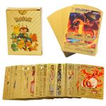 Set cartonase Pokemon IdeallStore&reg;, Gold GTX, editie de colectie, 55 bucati, aurii fotografia produsului View 3 S