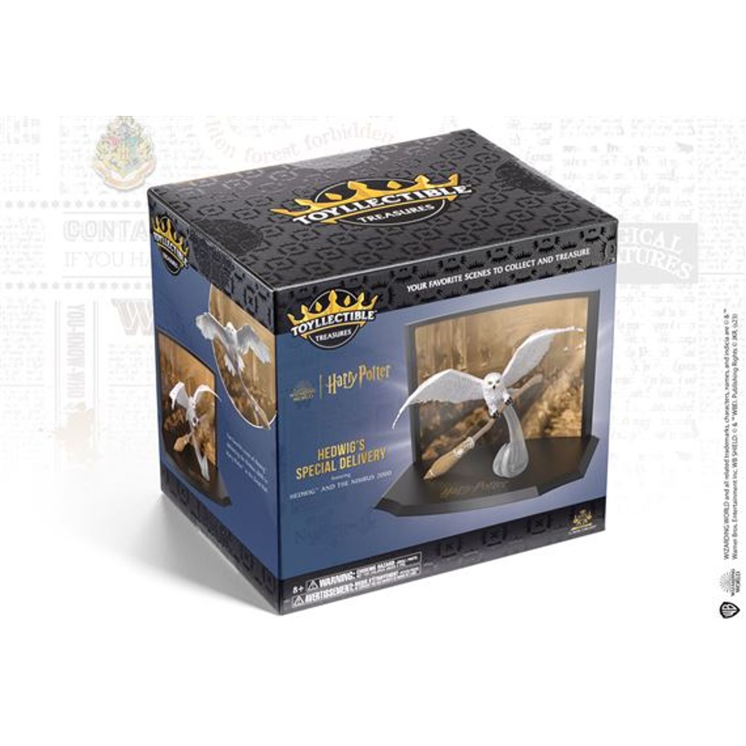 Figurina de colectie Harry Potter IdeallStore&reg;, Friend Hedwig, 15.5 cm, suport inclus fotografia produsului View 7 L