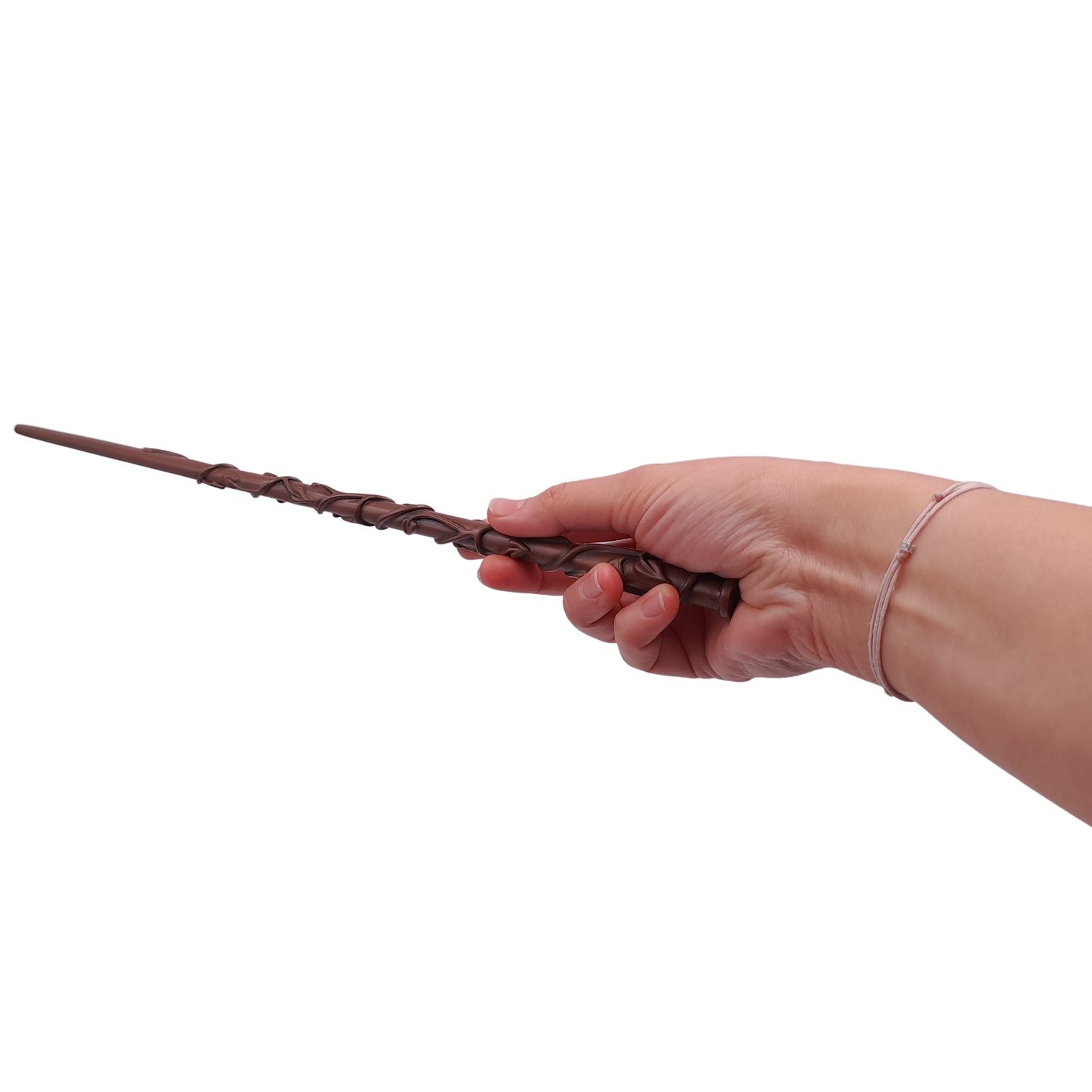 Bagheta magica IdeallStore&reg;, Brightest Witch, insertii metal, 40 cm, maro fotografia produsului View 5 L