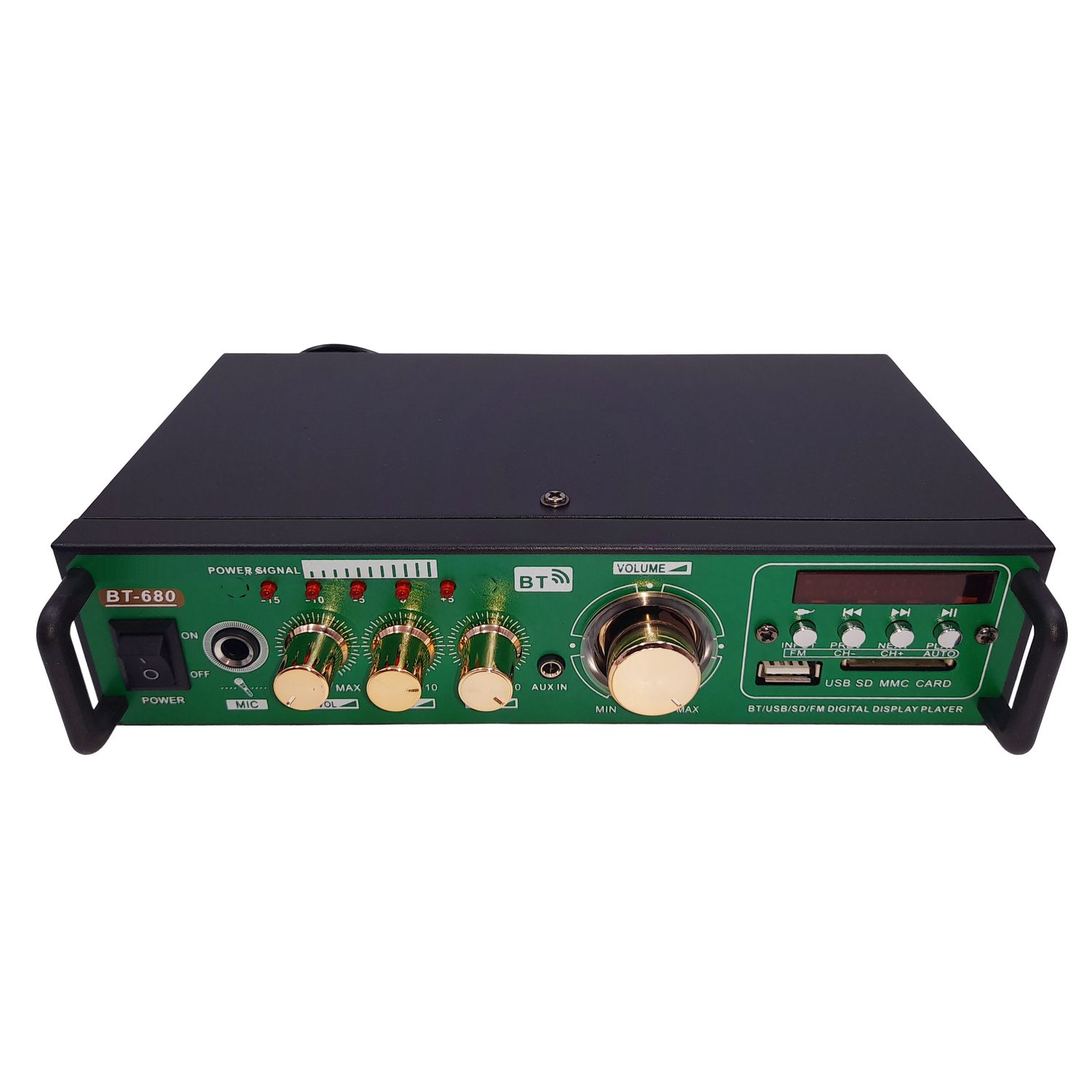 Amplificator digital IdeallStore&reg;, BT-680 Experience, tip Statie, 2x10 W, Bluetooth, telecomanda, intrari USB, SD CARD, microfon fotografia produsului View 2 L