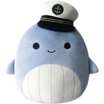 Jucarie de plus Squishmallows, Samir the Whale, 52 cm, albastru fotografia produsului
