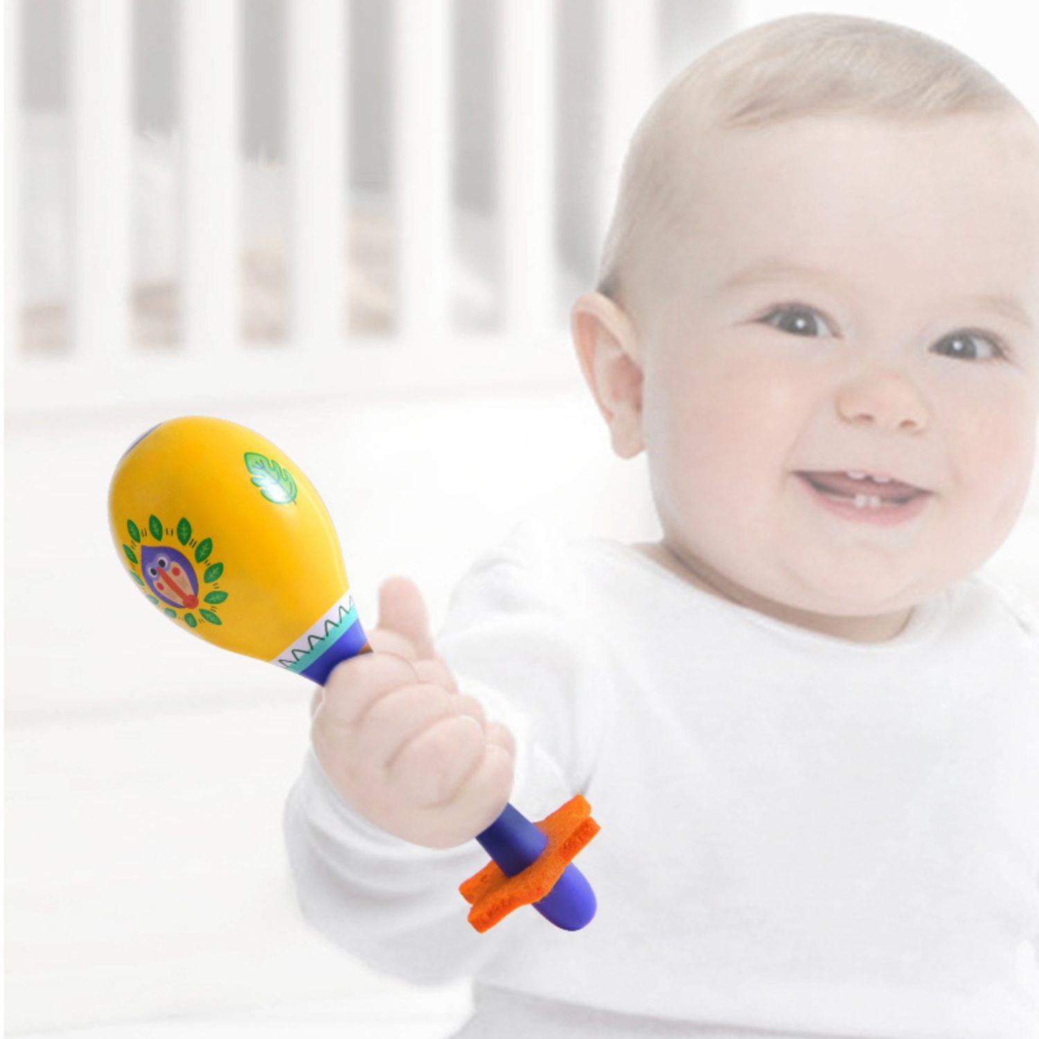 Maracas din Lemn, instrument muzical de jucarie fotografia produsului View 2 L