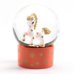 Mini glob de zapada, cu sclipici, model Unicorn, Djeco fotografia produsului