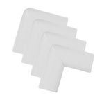 Protectii colturi mobila pentru copii, spuma moale, Alb, 4 buc/set fotografia produsului