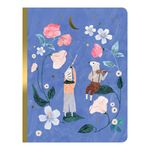 Agenda Cecile, 48 pagini liniate, caiet de notite cu ilustratii florale delicate, 120 g/m&sup2; fotografia produsului
