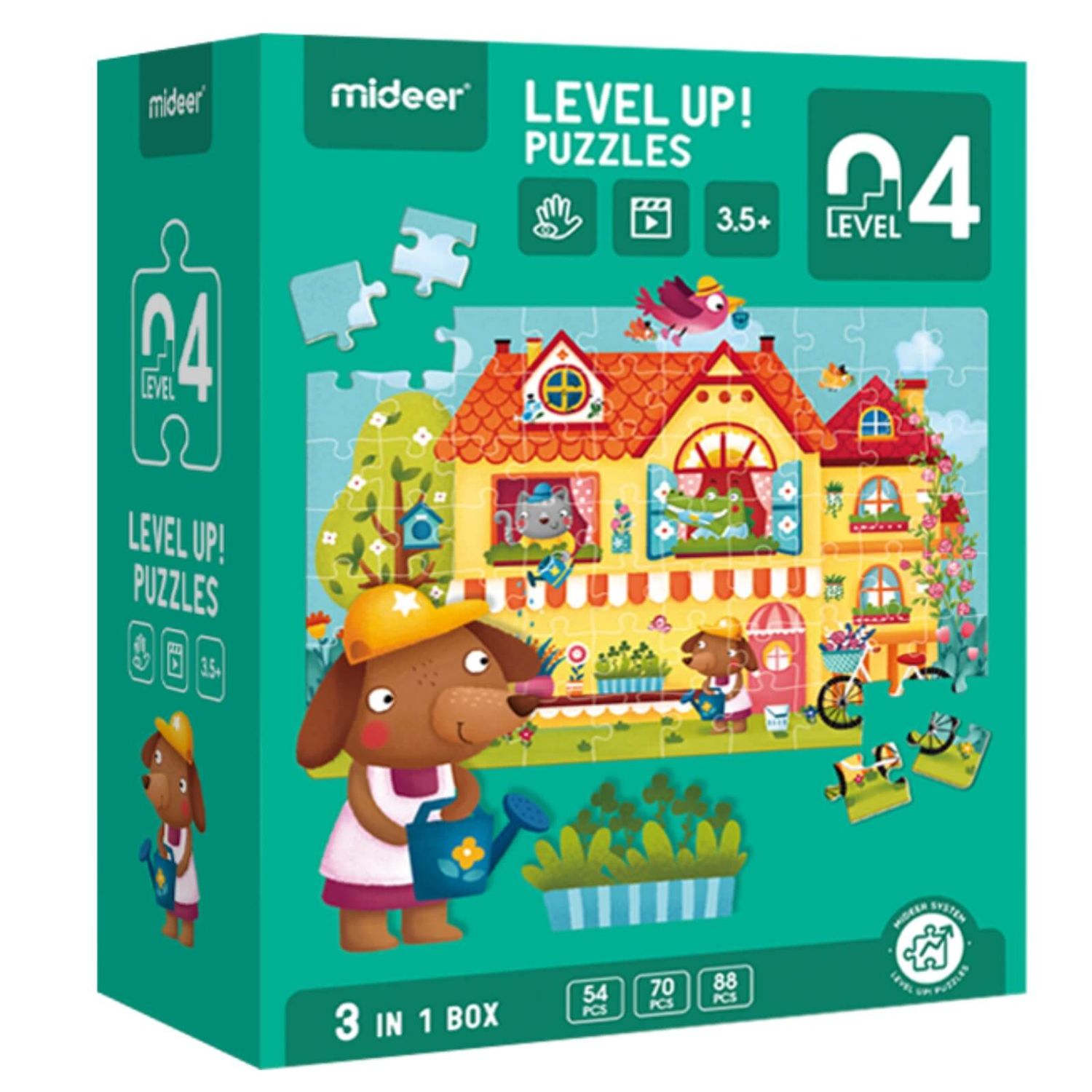 Puzzle nivel 4, mediu, Oras de poveste, 212 piese fotografia produsului