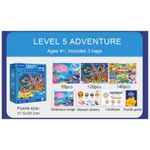 Puzzle nivel 5, mediu, Tur de explorare, 3 cutii incluse fotografia produsului View 2 S