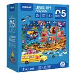 Puzzle nivel 5, mediu, Tur de explorare, 3 cutii incluse fotografia produsului