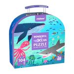 Puzzle in Valiza cu Maner, Animale din Ocean fotografia produsului