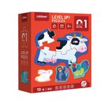 Puzzle nivel 1, incepator, Animale comune, 5 cutii incluse fotografia produsului