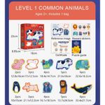 Puzzle nivel 1, incepator, Animale comune, 5 cutii incluse fotografia produsului View 2 S