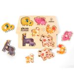 Puzzle din lemn cu sunete Animale Domestice fotografia produsului