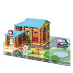 Joc de Construit, Spital, Puzzle cu 240 piese din lemn fotografia produsului