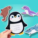 Puzzle copii cu piese mari, Animale Marine, Set 6 puzzle-uri fotografia produsului View 2 S