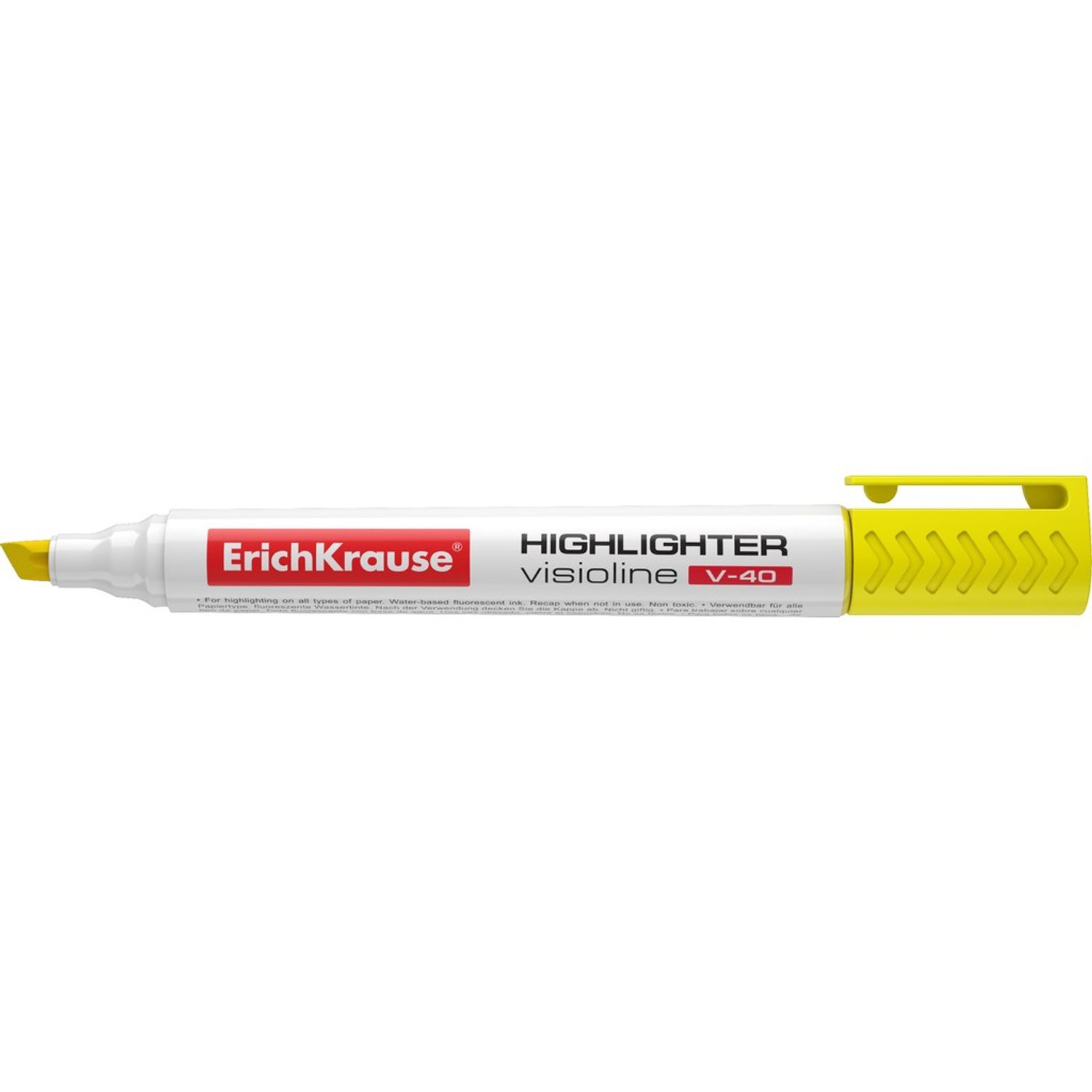 Textmarker Erich Krause Visioline V40, Galben fotografia produsului