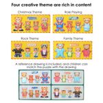 Imbraca ursuletii, set puzzle magnetic pentru copii, 52 piese fotografia produsului View 2 S