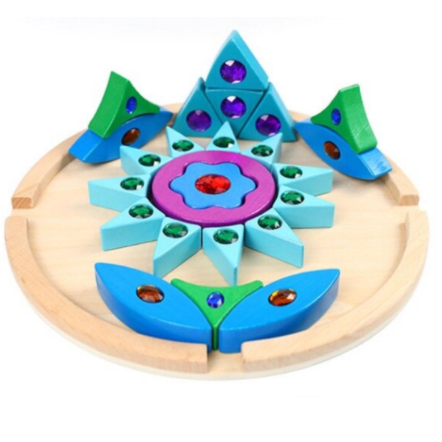 Mandala din Lemn - Joc Puzzle Creativ din Lemn fotografia produsului View 2 L