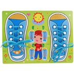 Puzzle sireturi pantofi albastru-verde fotografia produsului