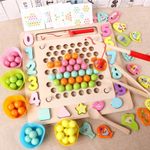 Joc multifunctional 4 in 1 - pescuit, indemanare, puzzle, snuruit fotografia produsului
