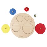 Puzzle incastru cu maner pentru invatare culori si marimi fotografia produsului View 2 S