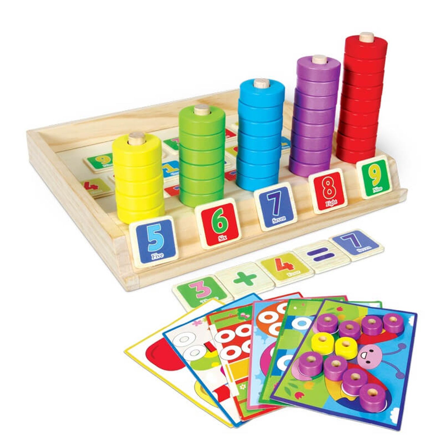 Joc educativ asociere, puzzle si numaratoare fotografia produsului