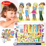 Set puzzle magnetic pentru copii 63 piese - Onshine fotografia produsului