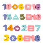 Puzzle din lemn cu cifre si operatii matematice fotografia produsului View 2 S