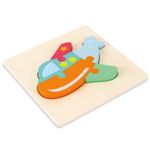 Avion - Puzzle incastru din lemn fotografia produsului