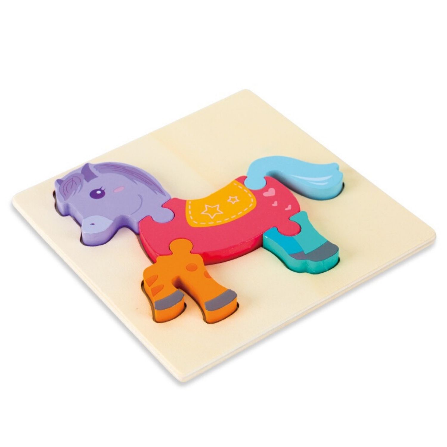 Calut - Puzzle incastru din lemn fotografia produsului
