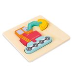 Excavator - Puzzle incastru din lemn fotografia produsului