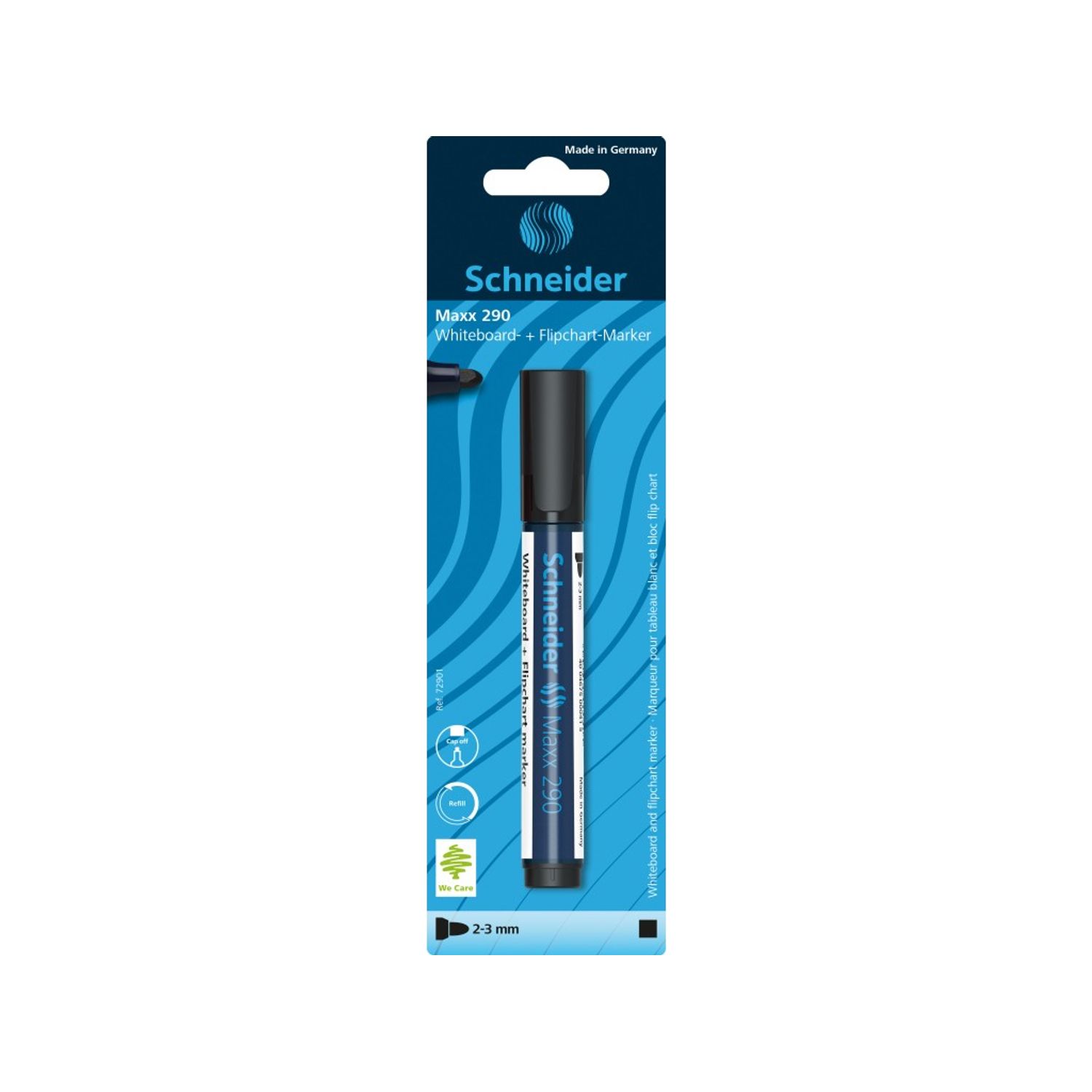 Blister Board Marker Schneider Maxx 290, Negru fotografia produsului