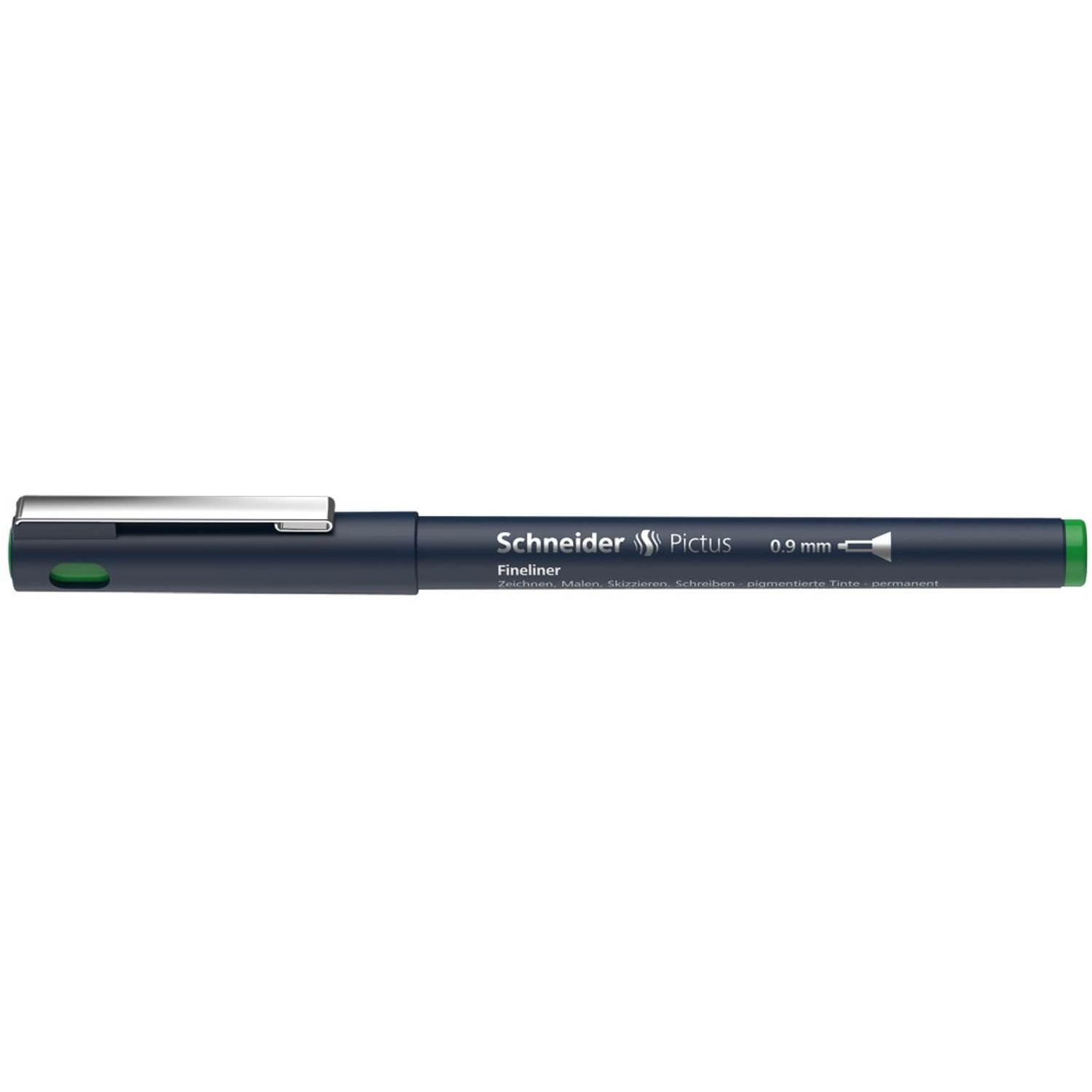 Fineliner Schneider Pictus 0,9 mm, Verde fotografia produsului