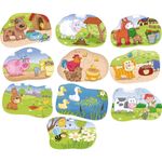 Hraneste Animalele, Puzzle cu piese mari pentru copii fotografia produsului View 2 S