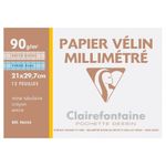 H&acirc;rtie milimetrică Clairefontaine fotografia produsului
